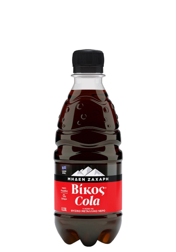 Βίκος Cola με Ανθρακικό, Χωρίς Ζάχαρη 330ml
