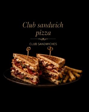 Club sandwich pizza