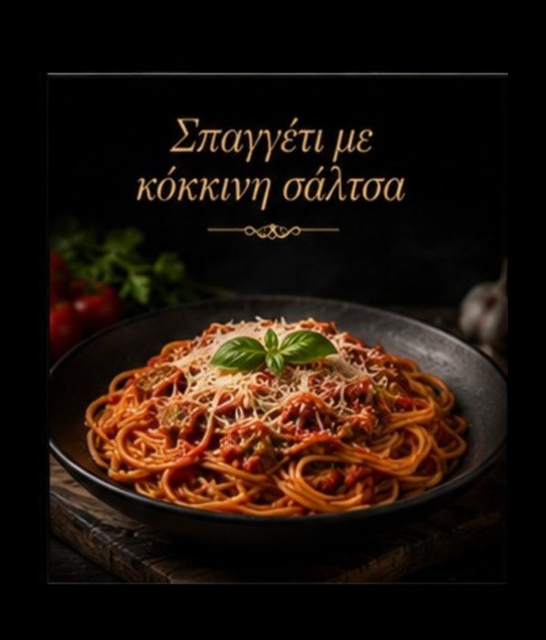 Σπαγγέτι με κόκκινη σάλτσα