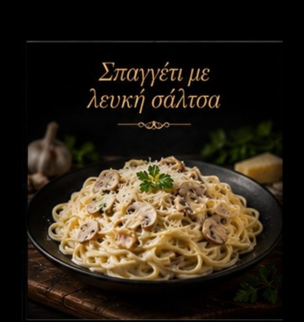 Σπαγγέτι με λευκή σάλτσα